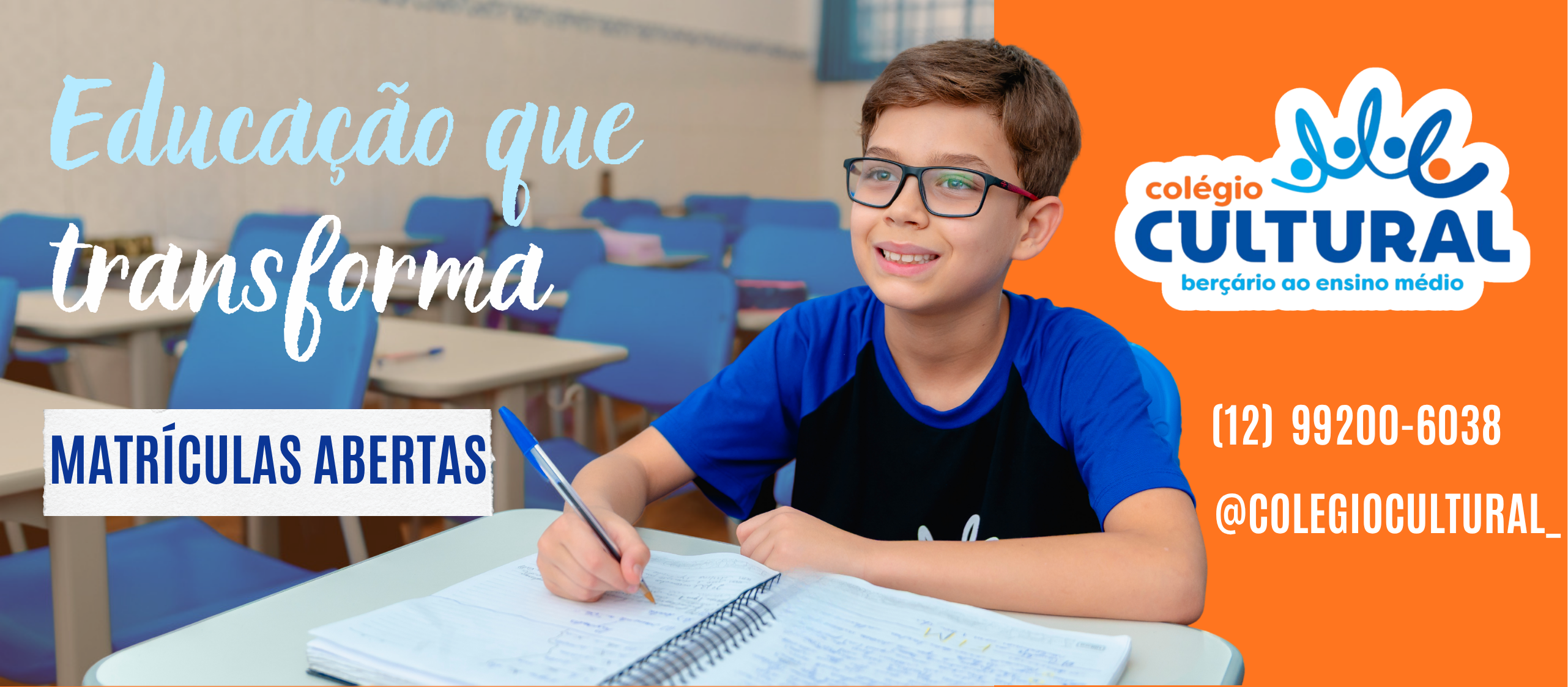 Matrículas Abertas 2026 - Colégio Cultural